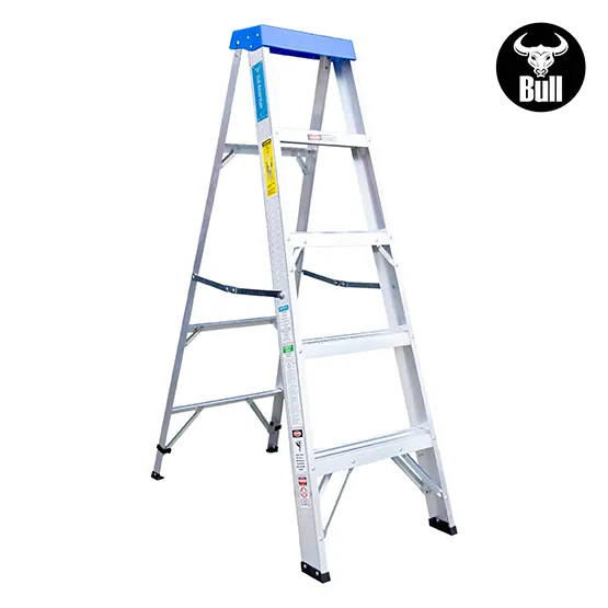 ESCALERA ALUMINIO TIJERA SIMPLE ACCESO 5 PASOS 90KG 1.53m ATS90-5III AMERICAN BULL