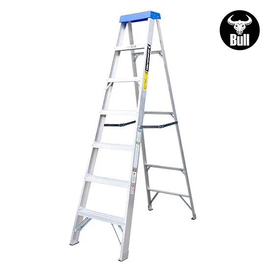 ESCALERA ALUMINIO TIJERA SIMPLE ACCESO 7 PASOS 113KG 2.13m ATS113-7I AMERICAN BULL