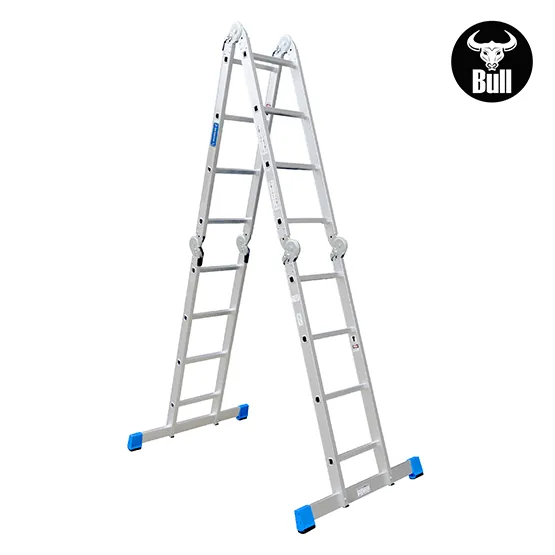 ESCALERA ALUMINIO MULTIUSOS 16 PASOS 150KG AM150-16IA AMERICAN BULL