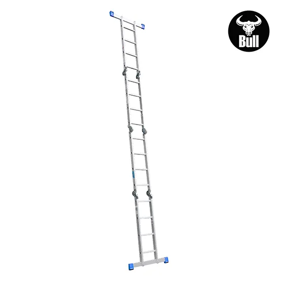 ESCALERA ALUMINIO MULTIUSOS 16 PASOS 150KG AM150-16IA AMERICAN BULL