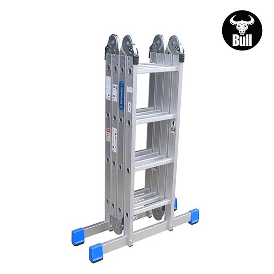 ESCALERA ALUMINIO MULTIUSOS 16 PASOS 150KG AM150-16IA AMERICAN BULL