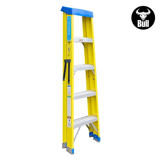 ESCALERA FIBRA SIMPLE ACCESO 5 PASOS 113KG 1.53m FTS113-5I AMERICAN BULL