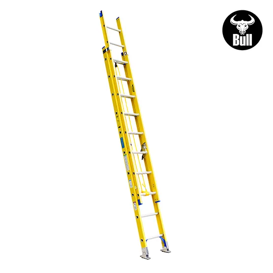 ESCALERA FIBRA TELESCOPICA 20 PASOS 102KG 5.37m FTT102-20II AMERICAN BULL