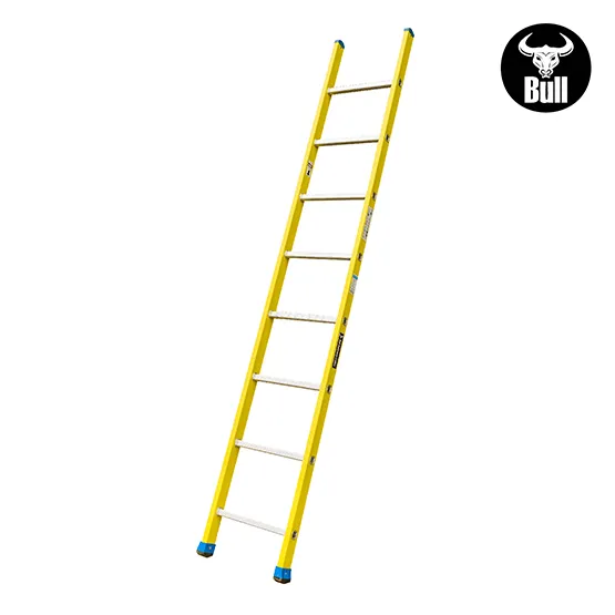 ESCALERA FIBRA TIPO ARRIMO 8 PASOS 150KG 2.44m FA150-8IA AMERICAN BULL