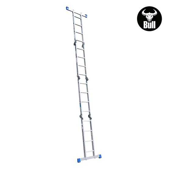 ESCALERA ALUMINIO MULTIUSOS + PLATAFORMA 16 PASOS 150KG AM150-16IA+ PASOS AMERICAN BULL