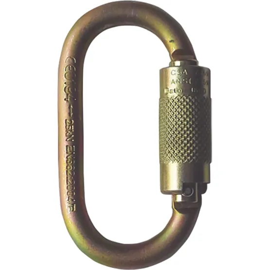 CARABINERO ACERO APERTURA 14mm DOBLE SEGURO ANSI N-244G 5000LBS(25KN) YOKE