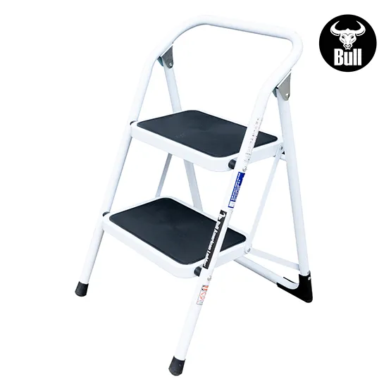 ESCALERA ACERO TIPO TABURETE 2 PASOS 150KG 0.46m ST150-2IA AMERICAN BULL