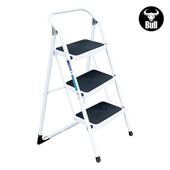 ESCALERA ACERO TIPO TABURETE 3 PASOS 150KG 0.69m ST150-3IA AMERICAN BULL