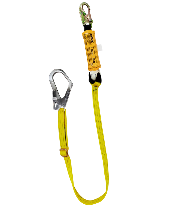 LÍNEA CONEXIÓN, REGULABLE, 1.8m, AMORTIGUADOR, 1 GANCHO 3/4