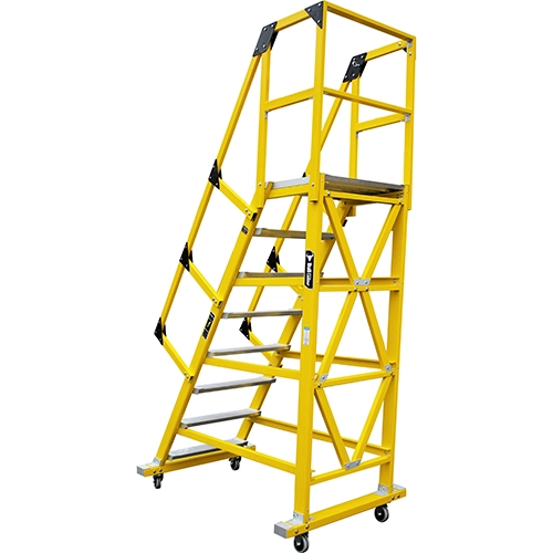 ESCALERA FIBRA TIPO AVION 12 PASOS 180KG ALT PLAT 3.00 FTA180-12IAA AMERICAN BULL