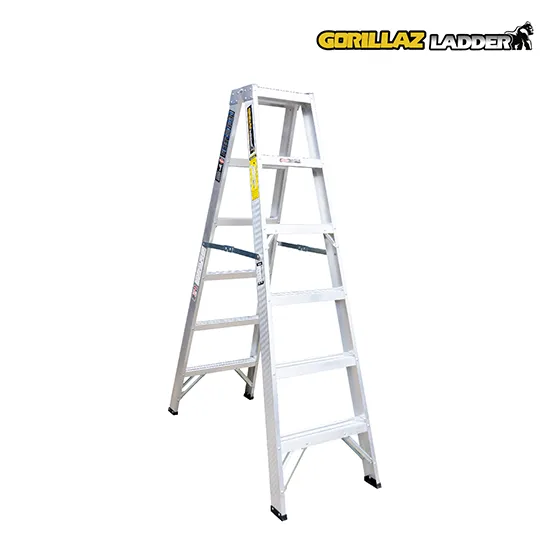 ALUMINIO ESCALERA TIJERA DOBLE 1.83m GATD6-II GORILLAZ 102KG