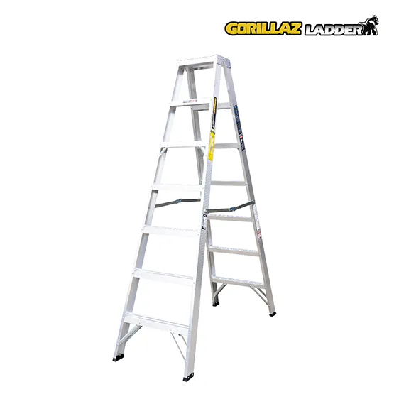 ALUMINIO ESCALERA TIJERA DOBLE 2.13m GATD7-II GORILLAZ 102KG