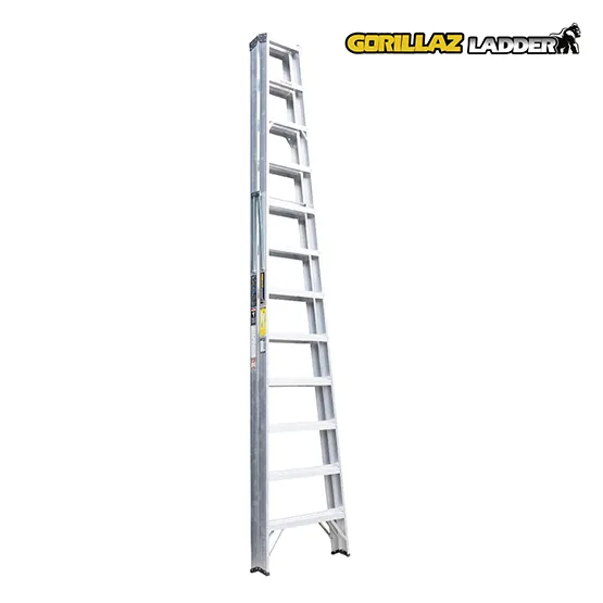 ALUMINIO ESCALERA TIJERA DOBLE 3.66m GATD12-II GORILLAZ 102KG