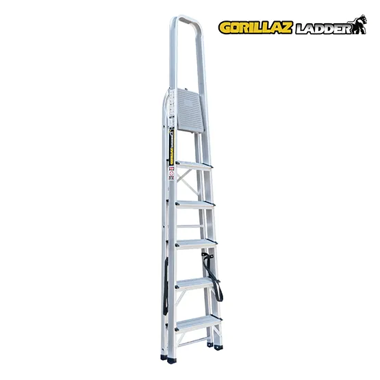 ALUMINIO ESCALERA BANQUETA 1.28m GAB6-IA GORILLAZ 150KG