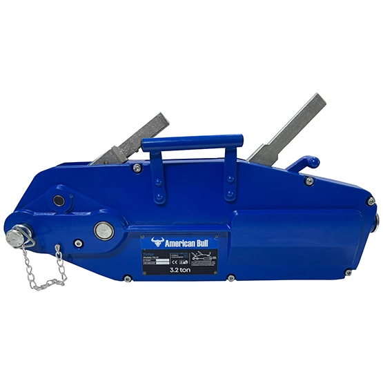 TIRFOR YAL32 · CAPACIDAD: 3.2 T · CABLE DE ACERO: Ø 16 mm · CARCASA DE ALUMINIO · AMERICAN BULL
